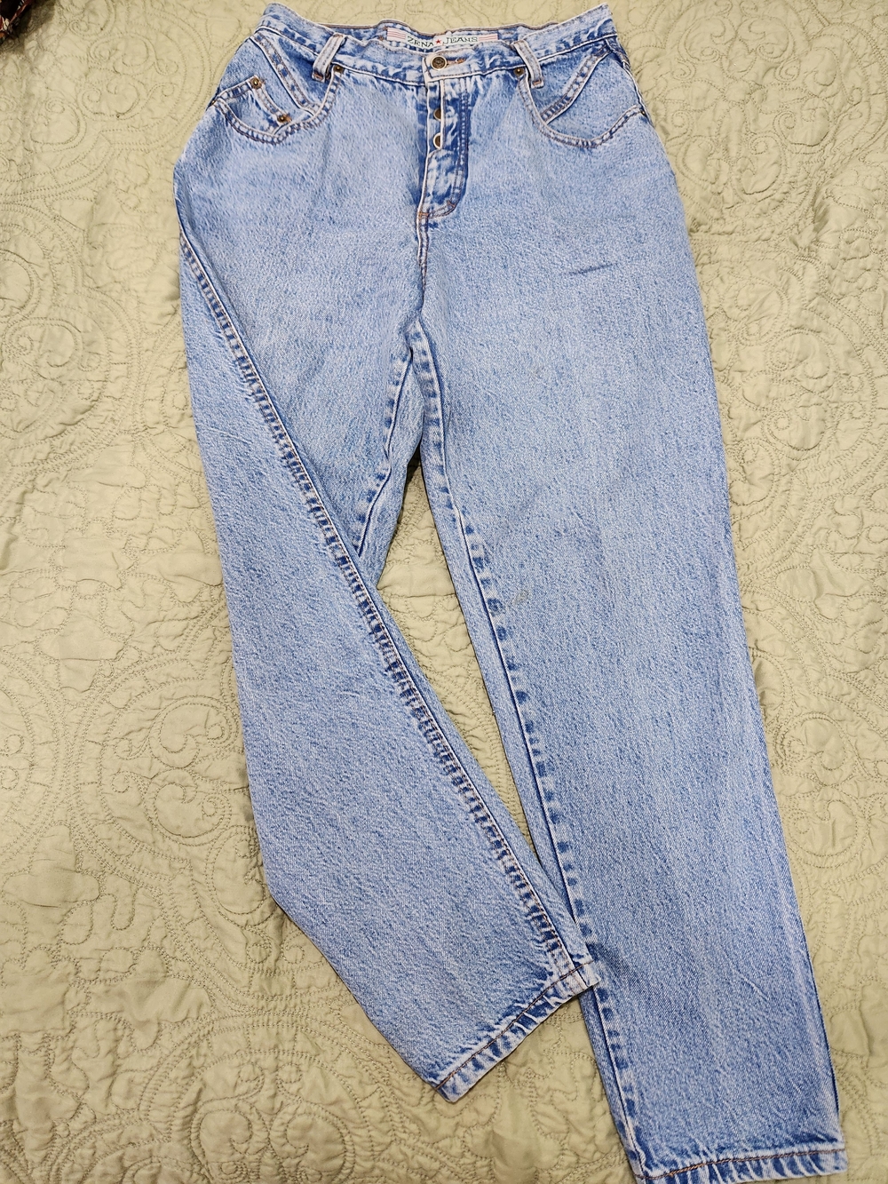 Zena Light Blue High-Rise Mom Jeans